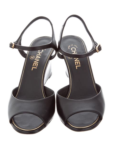 chanel wedges sandals